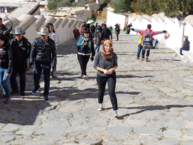 Steps leading to The Potala in Tibet