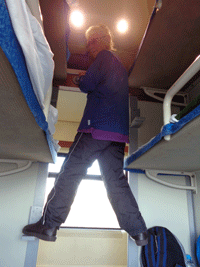 Sleeper car on the Qinghai-Tibet Train