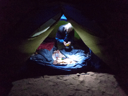 Camping in the Sahara Desert