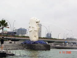 Merlion Sculpture in SIngapore