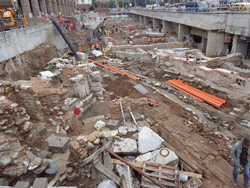 Excavation of Sofia, Bulgaria