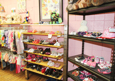 Children's shoes at Tutti Bambini Children's shop in Las Cruces