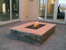 Stone fire pits at Western Stoves & Fireplaces in Las Cruces, NM