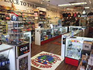 Huge selection of smoking accessories at World Peace Smoke Shop in Las Cruces, NM
